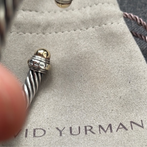 David yurman 14kt bangle 7mm, size medium - Picture 3 of 6